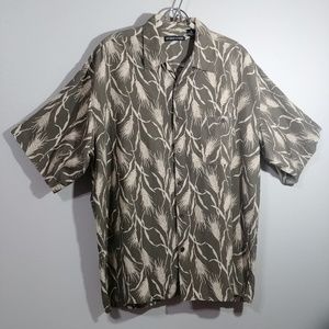 Bobby Chan Wheat Short Sleeve Silk Button Shirt